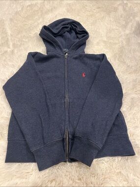 Polo by Ralph Lauren Boys Navy Full-Zip Hoodie